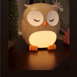 Adorable Owl Night Light - Tan and White